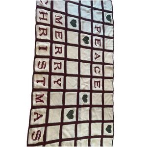 Crochet‎ Granny Square Christmas Couch Quilt Twin Bed Cover Throw Red Green